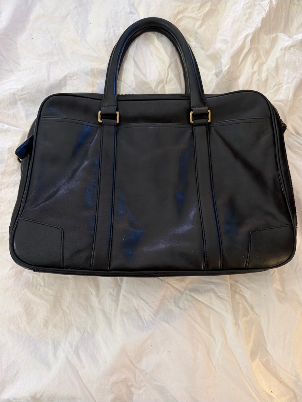 Vintage Coach Leather Briefcase Laptop Bag Black Messenger Work Bag F1269-70777 - Picture 6 of 7
